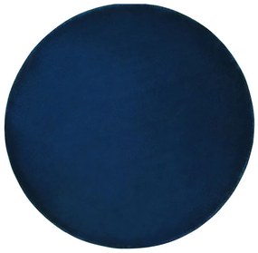 Tapete redondo em viscose azul marinho ⌀ 140 cm GESI II Beliani