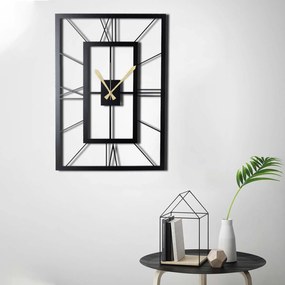 Relógio de Parede Decorativo November – Preto – 70 x 49 cm