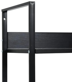 Estante com 3 prateleiras derivados de madeira preto
