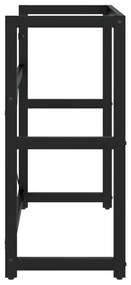 Estrutura p/ lavatório casa de banho ferro 79x38x83 cm preto