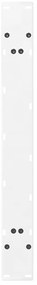 Pés para mesa de jantar em formato A, 2 peças, branco, 90x (72-73) cm,