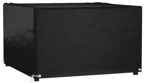 vidaXL Capa para mobília de jardim 8 ilhós 125x125x75 cm quadrado