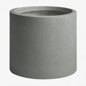 Vaso De Flores Exterior Em Cimento Aurevi Ø35 Cm & Cinza Claro - Sklum