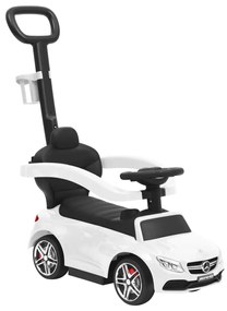 80326 vidaXL Carro infantil de empurrar Mercedes-Benz C63 branco
