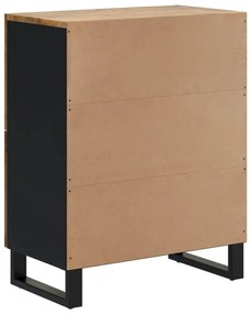 Aparador c/ 4 portas 60x33x75 cm madeira de mangueira maciça