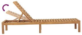 Espreguiçadeiras 2 pcs madeira de teca maciça