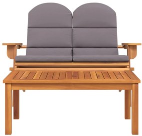 Conjunto lounge de jardim Adirondack 2pcs acácia maciça
