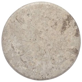 149194 vidaXL Tampo de mesa Ø50x2,5 cm mármore cinzento