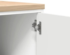 Armário de arrumação de garagem Branco 40x51x85 cm