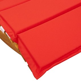 Espreguiçadeiras de Balanço com Almofadas 2 pcs Madeira Sólida Acácia