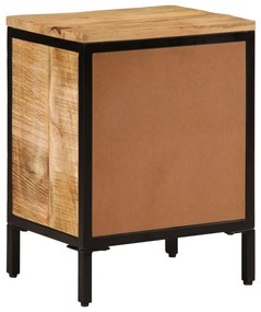Mesa de cabeceira 40x30x52,5 cm madeira mangueira áspera maciça
