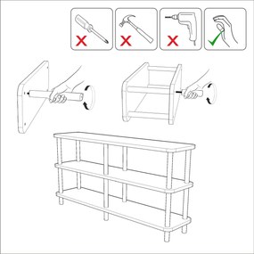 Estante Raca – Pinho Atlântico – 150x74,9x35 cm