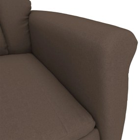Poltrona reclinável vidaXL Castanha