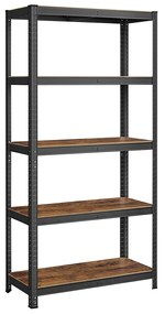 Estante de prateleiras industriais ajustáveis | SONGMICS | 90 x 40 x 180 cm | preto | GLR040B11.
