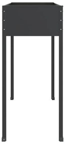 Vasos/floreiras de jardim 2 pcs aço galvanizado antracite