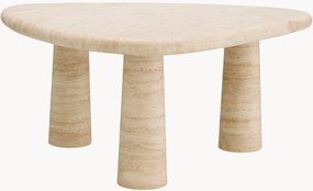 Mesa de centro em travertino com forma orgânica Larino