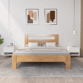 vidaXL Mesas de cabeceira 2 pcs 50x46x50cm derivados de madeira branco