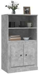Armário alto derivados madeira 60x35,5x103,5 cm cinza cimento