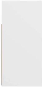 Aparador com luzes LED 80x35x75 cm branco