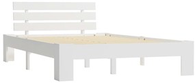 Estrutura de cama 120x200 cm pinho maciço branco