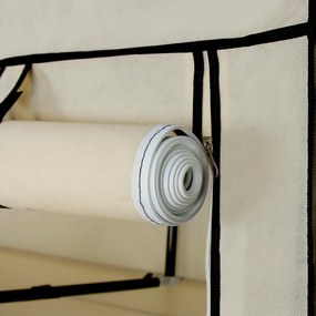 Guarda roupa em tecido 150 x 45 x 175 cm Bege