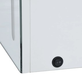 Armário espelhado para casa de banho com LED 60x14x62 cm