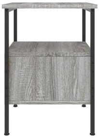 Mesa cabeceira 34x36x50 cm derivados de madeira cinzento sonoma