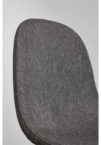 Pacote Com 4 Bancos Altos Glamm Gris Antracita & ↑75 Cm & Madeira Escura - Sklum