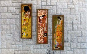 Pintura Decorativa em MDF Enquadrada KZM393 – Multicolor – 19 x 70 cm