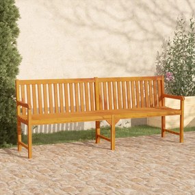 Banco de jardim 219 cm madeira de acácia maciça
