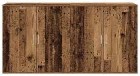 Cristaleiras 2 pcs Madeira Velha 79x38x80 cm Madeira Derivada
