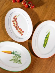 Prato de servir em Fine Bone China Tomato