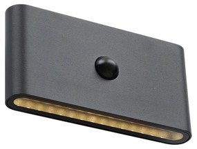 Candeeiro de Parede Preto Sensor Magnético de 4 Níveis Incl. LED Recarregável - Batt Moderno