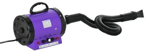 PawHut Secado de Pelo para Cães 3KW Secador de Pelo para Animais de Estimação com Temperatura e Velocidade Ajustável 40x16x20cm Roxo | Aosom Portugal