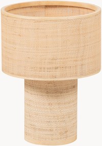 Candeeiro de mesa em ráfia tecido à mão Syro