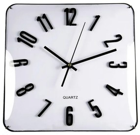 Relógio de Parede Cristal (31 X 5,5 X 31 cm) Branco