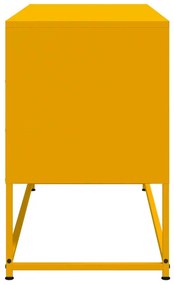 Móvel de TV 100,5x39x60,5 cm aço amarelo mostarda