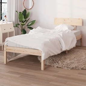 810132 vidaXL Estrutura de cama 90 x 200 cm madeira de pinho maciça