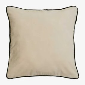 Almofada Quadrada 45x45 Cm Em Algodão Tiaine Tapioca Bege - Sklum