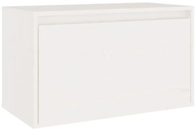 Móveis de TV 6 pcs madeira de pinho maciça branco