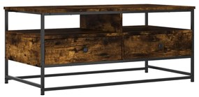 Mesa de centro 100x51x45 cm derivados madeira carvalho fumado