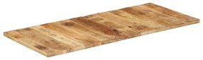 vidaXL Tampo de mesa 25-27 mm 140x60 cm madeira de mangueira maciça