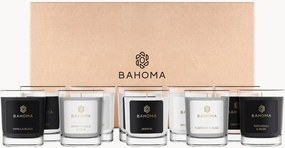 Mini velas artesanais Botanical Bliss em caixa de presente, conjunto de 10