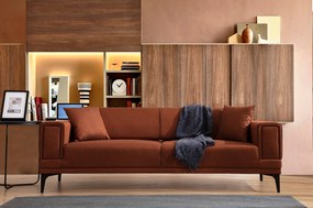 **** Sofá-Cama 3 Lugares Horizon – Vermelho Telha – 230x95x77 cm

**
