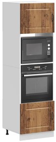 Armários forno 2 pcs Lucca derivados de madeira madeira velha