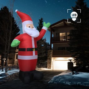 Pai Natal Insuflável LED IP44 - 600 cm - XXL