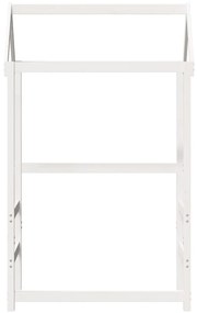 Telhado de cama infantil 108x70x176,5 cm pinho maciço branco
