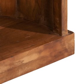Armário em forma de barco 39x27x127cm madeira recuperada maciça