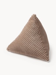 Almofada triangular em bombazina Kylen