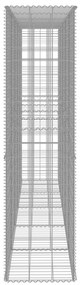 Muro gabião com tampa aço galvanizado 300x50x200 cm